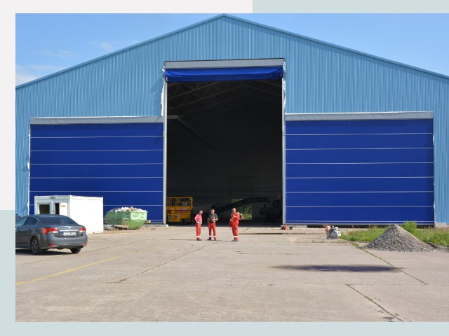 Ангарные ворота в Кузнецк от СтальСтрой-Кнц по цене 625 руб.