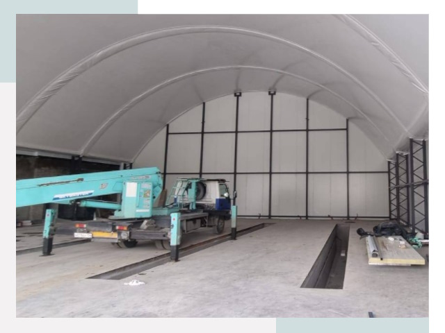 Внутреннее оснащение ангаров в Кузнецке